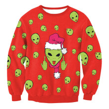 (Style 21,M)Red Ugly Xmas Christmas Sweater Vacation Santa Elf Novelly Women Men Sweatshirt