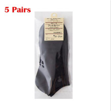 (Black)5 Pairs Summer Men Ankle Socks Low Cut Crew Casual Sport Cotton Blend Soft Socks