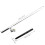 Stiftförmige Angelrute mit Rolle, 20cm, schwarz 10