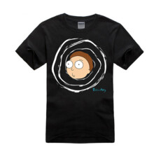 (T14,XL)Rick And Morty Pattern Printing T Shirt Clothes Round Neck Short Sleeved Shirt
