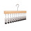 Wooden Hat Rack with 12 Clips - Silver 1