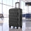 Homcom HOMCOM 24Inch Suitcase Hard Shell Checked Luggage with TSA Lock, Black 1