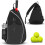 Borsa da tennis e badminton impermeabile - Una tracolla Black 1