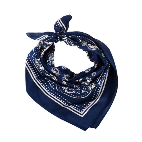 Eșarfă elegantă cu model paisley - 70x70cm NavyBlue 2