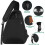 Borsa da tennis e badminton impermeabile - Una tracolla Black 4