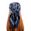 Eșarfă elegantă cu model paisley - 70x70cm NavyBlue 5