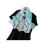 Șal strălucitor: Eșarfă elegantă din șifon cu perlă LightBlue 1