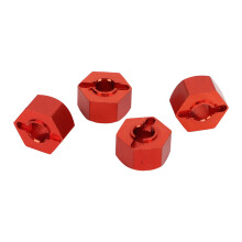 RC Radadapter 12mm Aluminium Kreuzschlüssel Rot