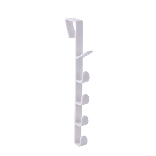 2 Pack Over the Door Hooks, Space-Saving Storage Solution White