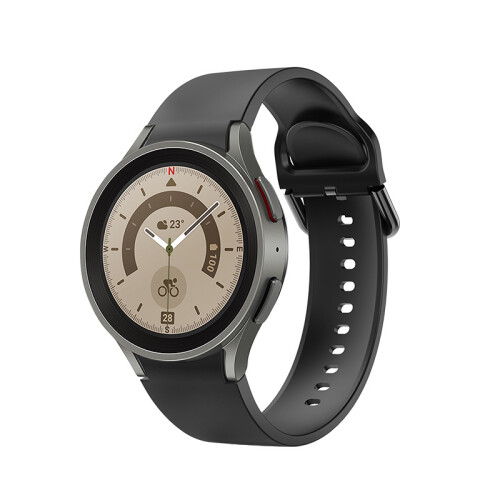 Silikone Rem til Samsung Galaxy Watch 5 - (40/44/45mm Pro) Black