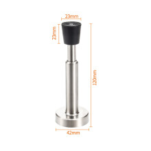 Možnosti hydraulického dorazu dverí bez vŕtania/vŕtania Silver 12 cm