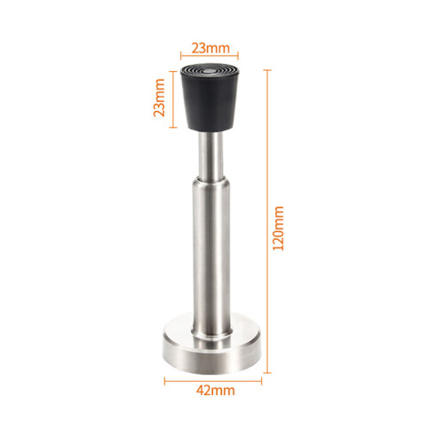 Hydraulisk dørstop Borefri/boremuligheder Silver 12 cm