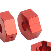 4er Set Rad-Sechskantadapter 14mm ARRMA rote