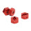 4er Set Rad-Sechskantadapter 14mm ARRMA rote 17