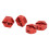 4er Set Rad-Sechskantadapter 14mm ARRMA rote 11
