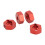 4er Set Rad-Sechskantadapter 14mm ARRMA rote 18