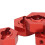 4er Set Rad-Sechskantadapter 14mm ARRMA rote 7