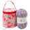 Wool Yarn Storage Bag, Zipper Craft Organizer with Handle Strap For Knitting Wool Sewing Needles 2
