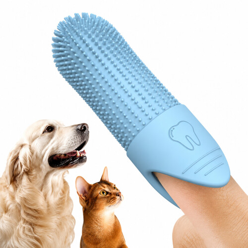Pet Toothbrush - Finger Toothbrush Blue