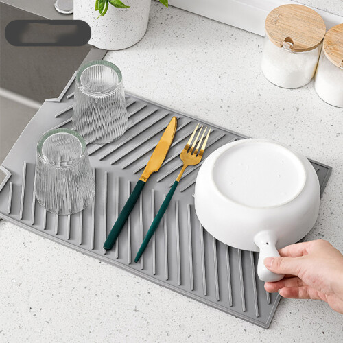 Silikon-Abtropfmatte für die Küchenarbeitsplatte Grey 1
