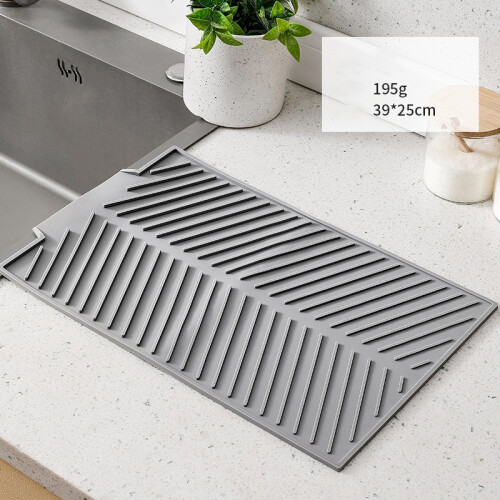 Silikon-Abtropfmatte für die Küchenarbeitsplatte Grey 2