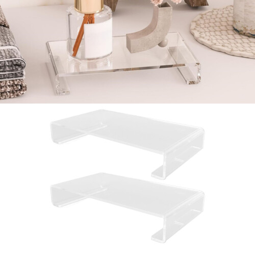 Transparenter Acrylständer Riser für Kosmetik und