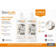 Skintruth Nail Polish Remover 100% Acetone 2 Pack 500ml Salon Quality