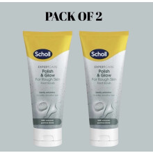 2X Scholl ExpertCare Polish & Glow Foot Scrub 75ml Exfoliating Soft Smooth Feet