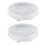 Mini Resin Table Mold, Silicone Epoxy Mold, DIY Crafting Tool, 2-Pack, Transparent White 1