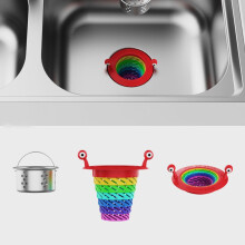 Verstopfungsschutz Spülbeckenfilter Regenbogen