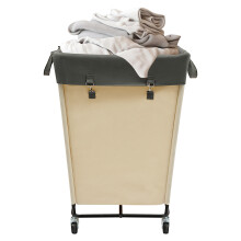 Laundry Storage Basket with Wheels 210L Rolling Laundry Cart