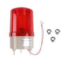 Luce di Allarme Sonora Lampeggiante Industriale, BEM-1101J 220V LED Rosso Luci di Segnalazione Acustica-Ottica Sistema di Allarme Luce Rotante LED di