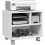 Three-Compartment Printer Cabinet, with Wheels - White 1