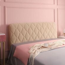 Camel,160cm Headboard Cover, Headboard Cover Protector Decorative Cover Bedroom Thickened Soft Pack Anti-dust Stretch Cover Slipcover