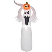 6FT 1.8m LED Halloween Inflatable Decoration Floating Ghost & Pumpkin Party Outdoors Yard Lawn