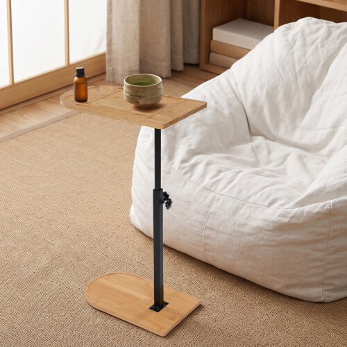 C-Shaped Side End Table Sofa Tub Tray Table 2