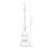 Coat Rack Hanger Stand 31*31*185cm White (Max.15kg) 6