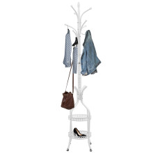 Coat Rack Hanger Stand 31*31*185cm White (Max.15kg)