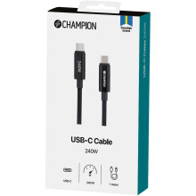 Kabel USB-C 240W 1m černý