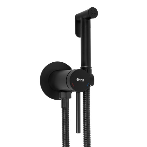 Βρύση Μπιντέ Με Χρυσό Βουρτσισμένο Rea Foss Clif Black