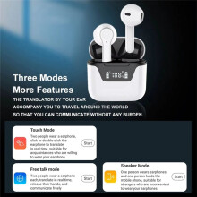 Language Translator Earbuds Support 144 Languages Translation Wireless Translator Earphone Translator Earphone