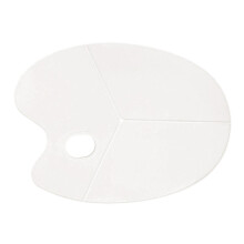 Oval Paint Palette – Portable with Thumb Hole – for Acrylic Oil Watercolor