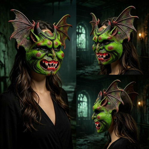 Creepy Bat Devil Full Face Masque – Horror Evil – for Halloween Costume Party 2