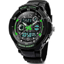 Digital Watches for Kids Boys - 50m Waterproof Outdoor Sports Analog Watch with Alarm/timer/dual Time Zone/led Light for Child Hy
