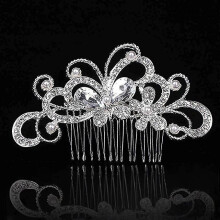 Wedding Hair Comb,hair Slides Rhinestone Hair Piece Bridesmaid Accessories Diamonte Hair Accessory