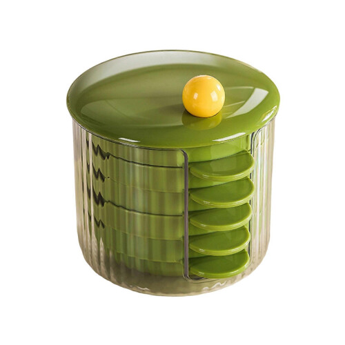 (Green) Stackable Seasoning Box Set – with Chopstick Holder – for Hot Pot & Barbecue