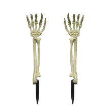 (3) Plastic Skeleton Hand Yard Stake – Realistic Bone Prop – for Haunted House Garden