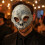 Halloween Skull Half Face Mask – Adjustable Strap – for Men Adults Cosplay 2