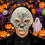 Halloween Skull Half Face Mask – Adjustable Strap – for Men Adults Cosplay 4