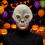 Halloween Skull Half Face Mask – Adjustable Strap – for Men Adults Cosplay 5